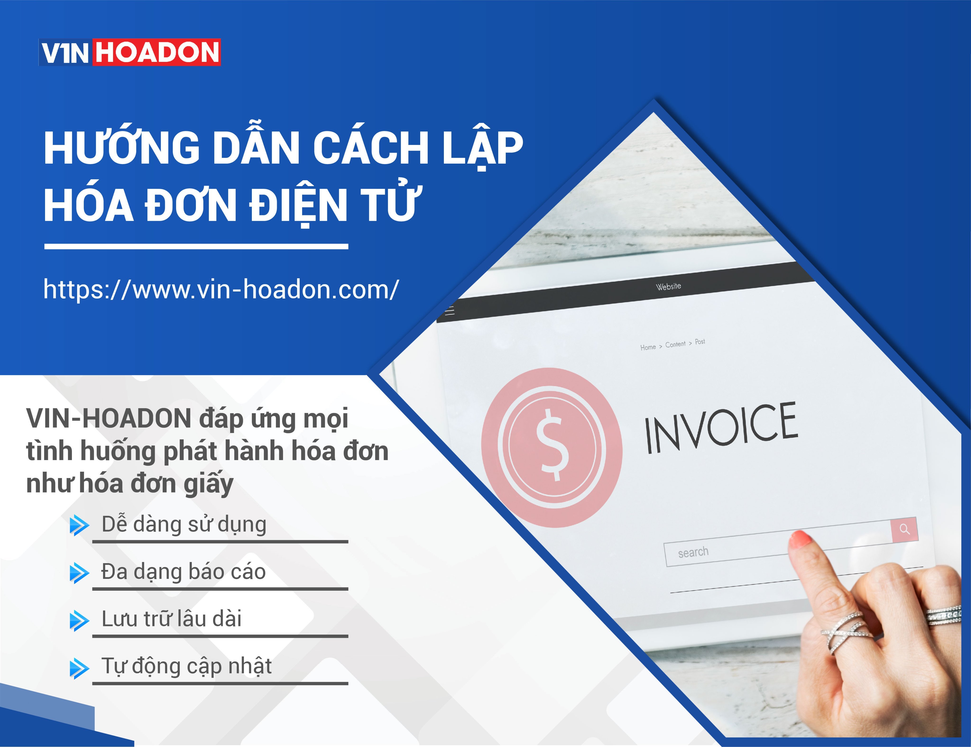 Hướng dẫn cách lập hóa đơn điện tử